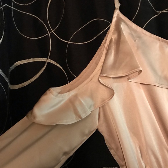 Champagne Satin Romper - Picture 2 of 8